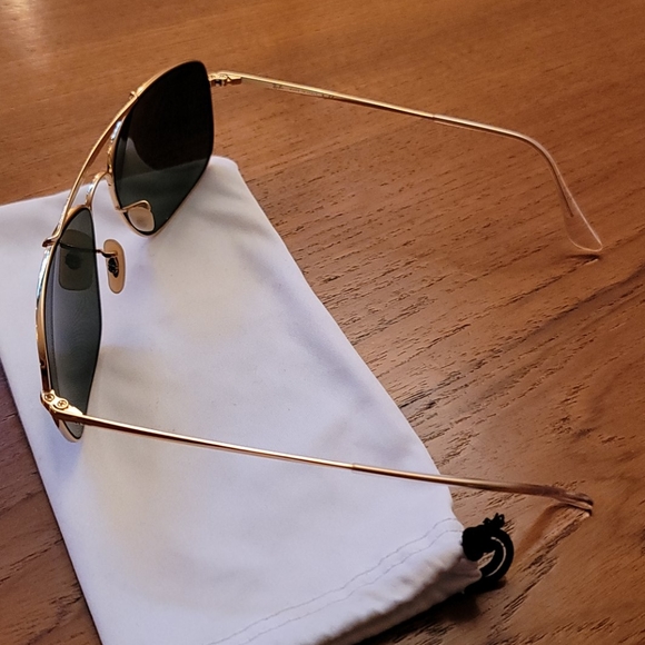 Ray Ban -gold/steel frames, greenish lenses - Picture 3 of 3